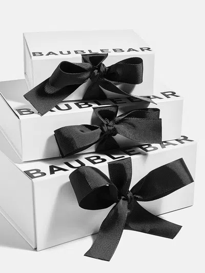 Baublebar Large White Gift Box With Bow In Black