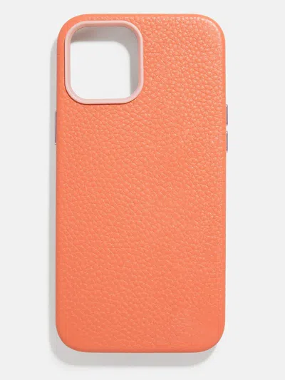 Baublebar Leather Phone Case In Orange