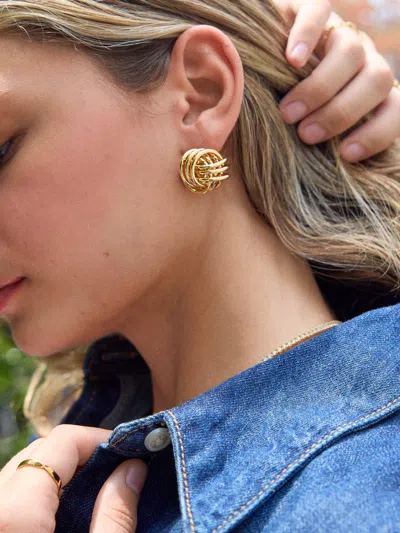 Baublebar Lennox Gold Knot Earrings In Gold