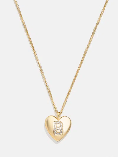 Baublebar Little Love Kids' Initial Heart Necklace In Gold
