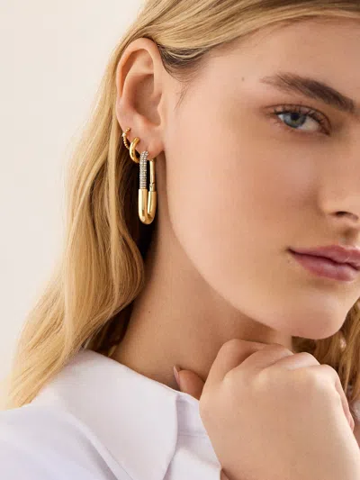 Baublebar Liza Hoop Earrings In Gold