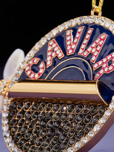 Baublebar Luxe Little Spoonfuls Caviar Ornament In Gold