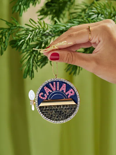 Baublebar Luxe Little Spoonfuls Caviar Ornament In Gold