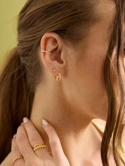 Baublebar Maddison 18k Gold Huggie Earrings In Gold