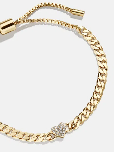 Baublebar Meaningful Motif Curb Chain Bracelet In Gold