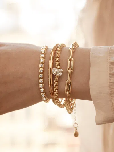 Baublebar Megan Tennis Bracelet In Gold