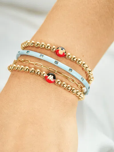 Baublebar Mickey Initial Pisa Bracelet In Blue