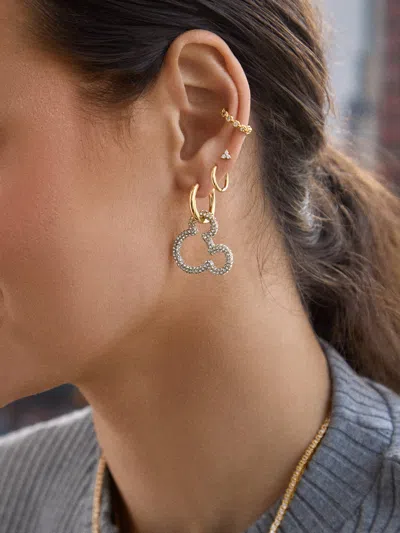 Baublebar Mickey Mouse Disney Pavé Statement Earrings In Gold