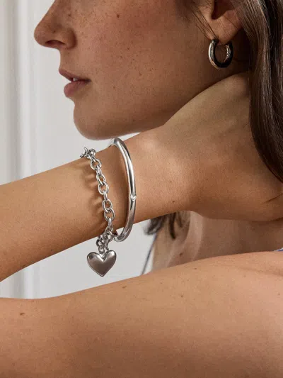 Baublebar Millie Bubble Heart Bracelet In Metallic