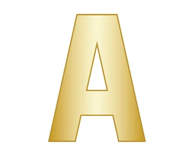 Baublebar Mini A In Gold