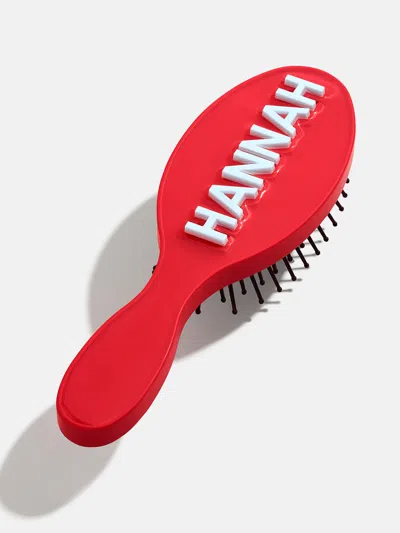 Baublebar Mini Block Font Custom Hair Brush In Red