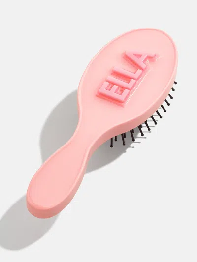 Baublebar Mini Block Font Mini Custom Hair Brush In Pink
