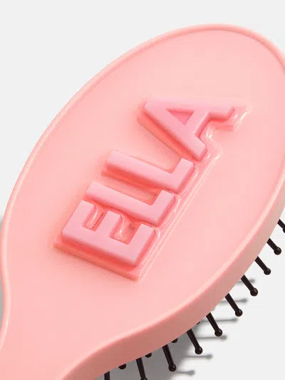 Baublebar Mini Block Font Mini Custom Hair Brush In Pink