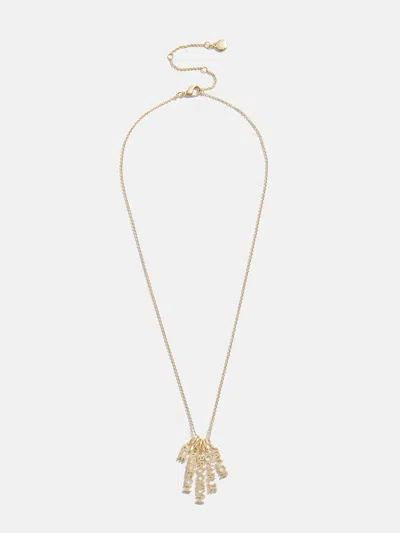 Baublebar Mini Gold Block Cluster Custom Nameplate Necklace In Gold