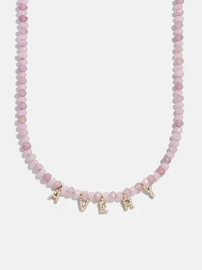 Baublebar Mini Semi-precious Custom Necklace In Gold