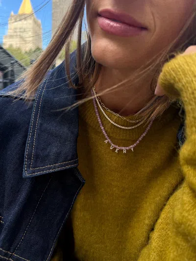 Baublebar Mini Semi-precious Custom Necklace In Gold