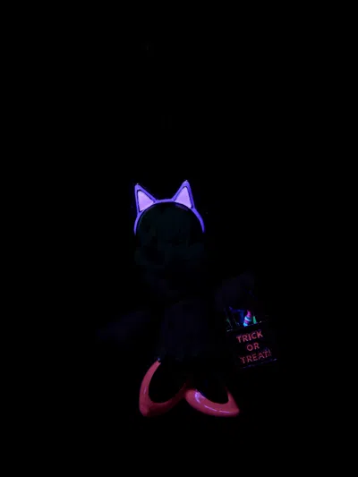 Baublebar Minnie Mouse Disney Cat Glow-in-the-dark Bag Charm In Purple