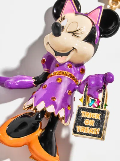 Baublebar Minnie Mouse Disney Cat Glow-in-the-dark Bag Charm In Purple
