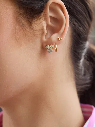 Baublebar Minnie Mouse Disney Pavé Studs In Gold