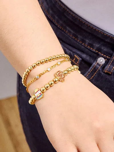 Baublebar Mlb Pisa Charm Bracelet In Gold