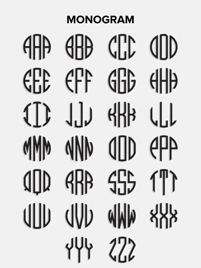 Baublebar Monogram Custom Blanket In Gray