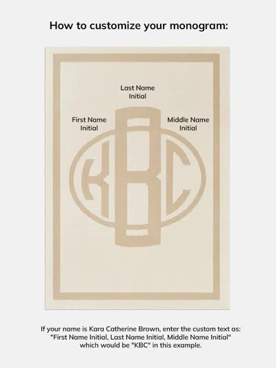 Baublebar Monogram Custom Blanket In Gray