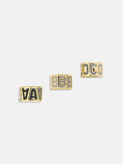 Baublebar Neutral Initial 360 Spinner Charm In Gold