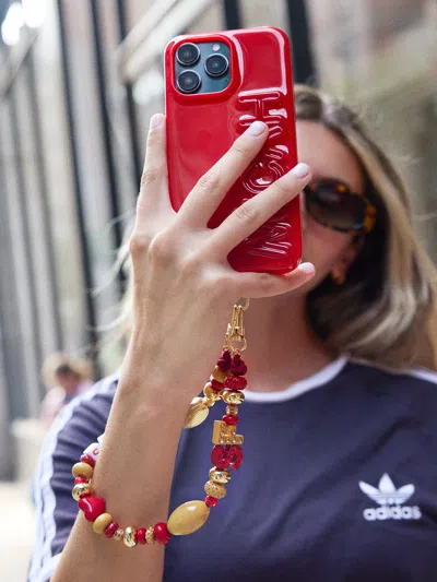 Baublebar Nfl Beaded Phone Charm In Red