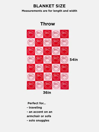 Baublebar Nfl Custom Blanket In Red