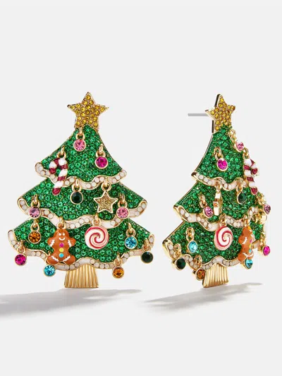 Baublebar Oh Glitzmas Tree Crystal Statement Earrings In Multi