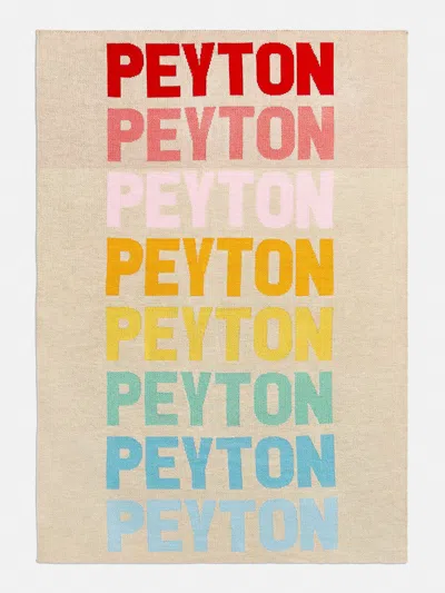 Baublebar Ombre Name Custom Blanket In Neutral