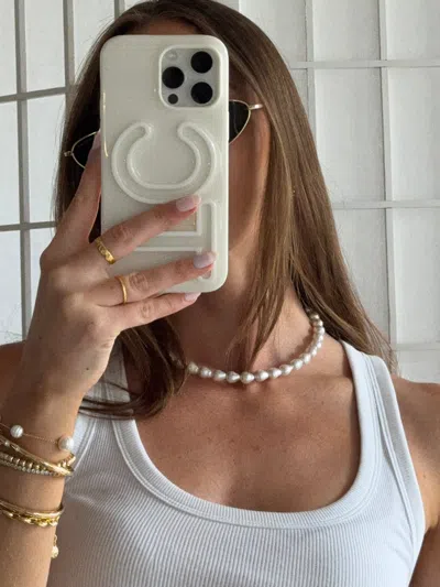 Baublebar Ondine Pearl Collar Necklace In White