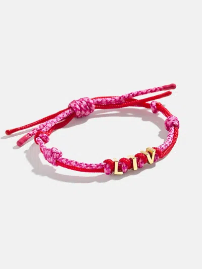 Baublebar Paracord Waterproof Custom Nameplate Bracelet In Pink