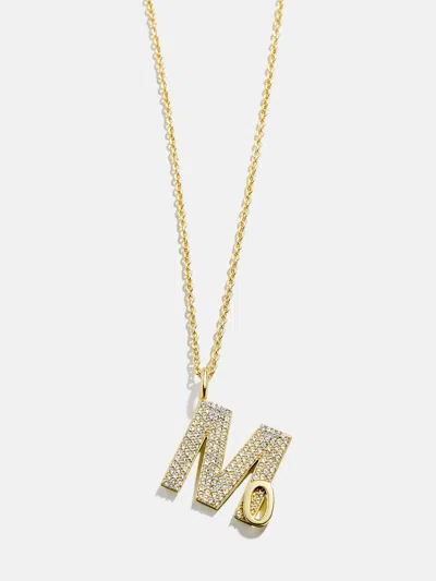 Baublebar Pavé Double Initial Custom Necklace In Gold