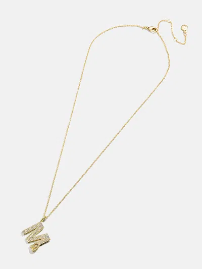 Baublebar Pavé Double Initial Custom Necklace In Gold