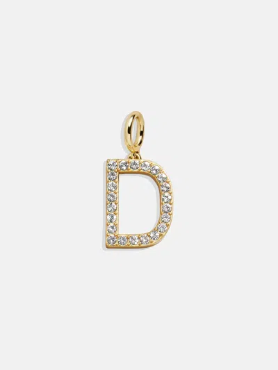 Baublebar Pavé Initial Cluster Charm In Gold