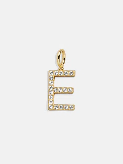 Baublebar Pavé Initial Cluster Charm In Gold