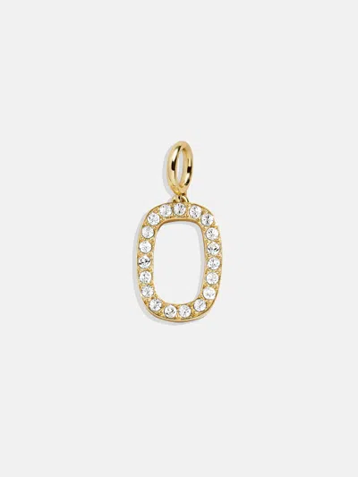 Baublebar Pavé Initial Cluster Charm In Gold