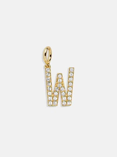 Baublebar Pavé Initial Cluster Charm In Gold