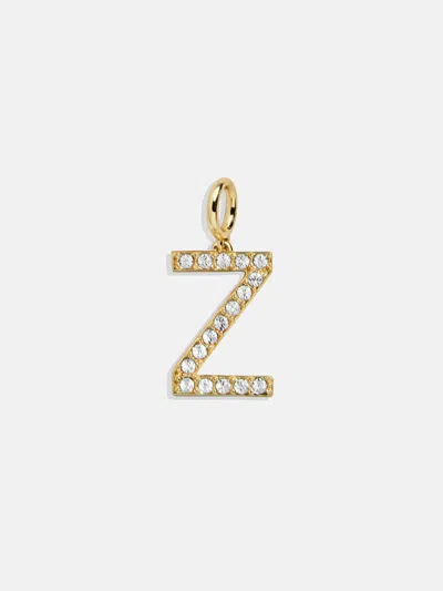 Baublebar Pavé Initial Cluster Charm In Gold