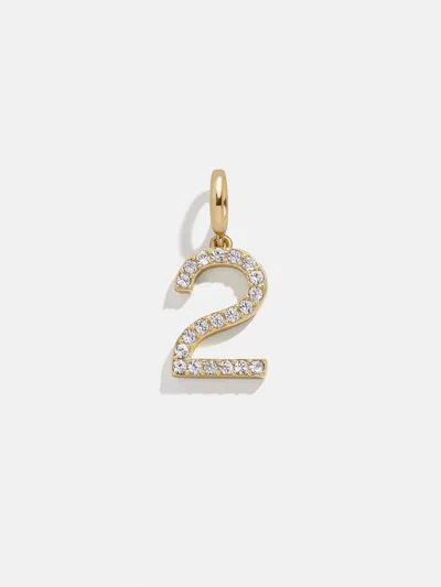 Baublebar Pavé Number Cluster Charm In Gold
