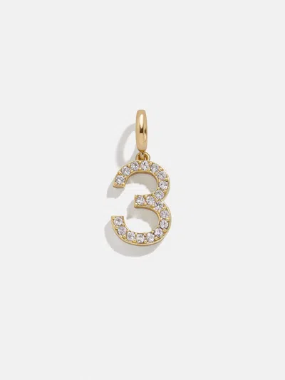 Baublebar Pavé Number Cluster Charm In Gold