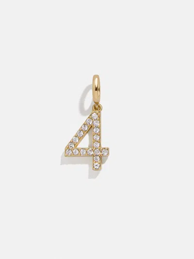 Baublebar Pavé Number Cluster Charm In Gold