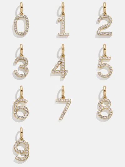 Baublebar Pavé Number Cluster Charm In Gold