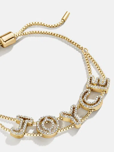 Baublebar Pavé Slider Custom Bracelet In Gold