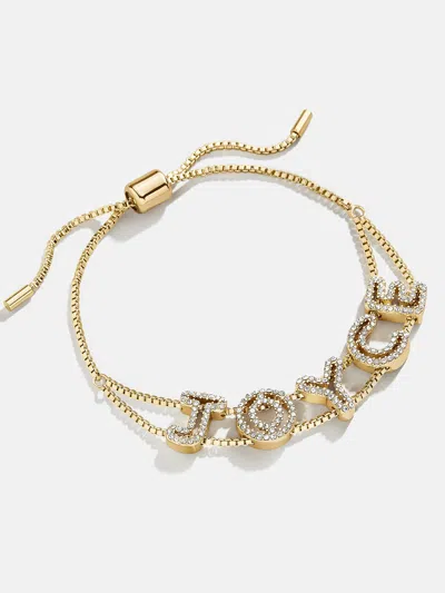 Baublebar Pavé Slider Custom Bracelet In Gold