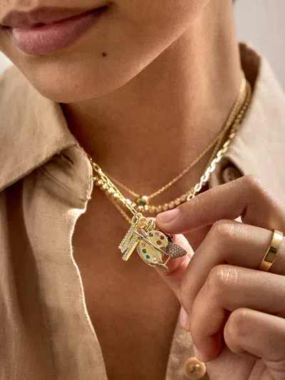 Baublebar Pavé Zodiac Symbol Cluster Charm In Gold