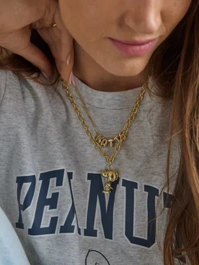 Baublebar Peanuts Snoopy Pendant Necklace In Gold