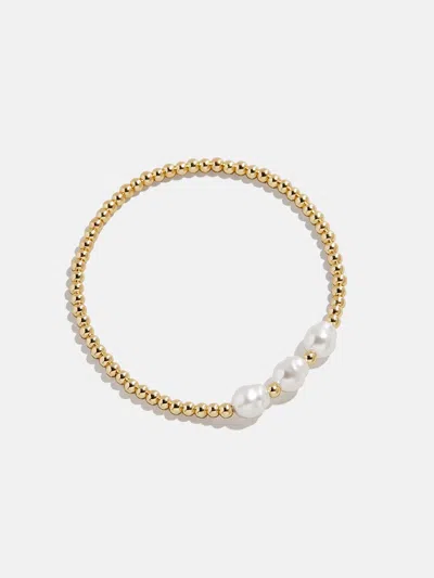 Baublebar Pearl Stretch Bracelet In Gold