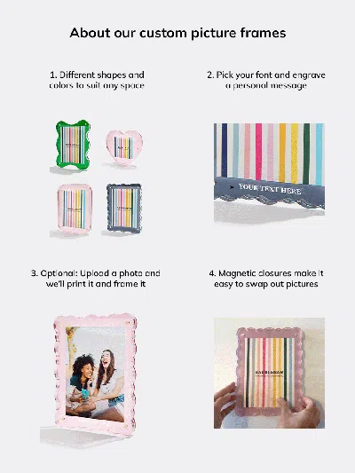 Baublebar Picture Perfect Acrylic Frame In Blue